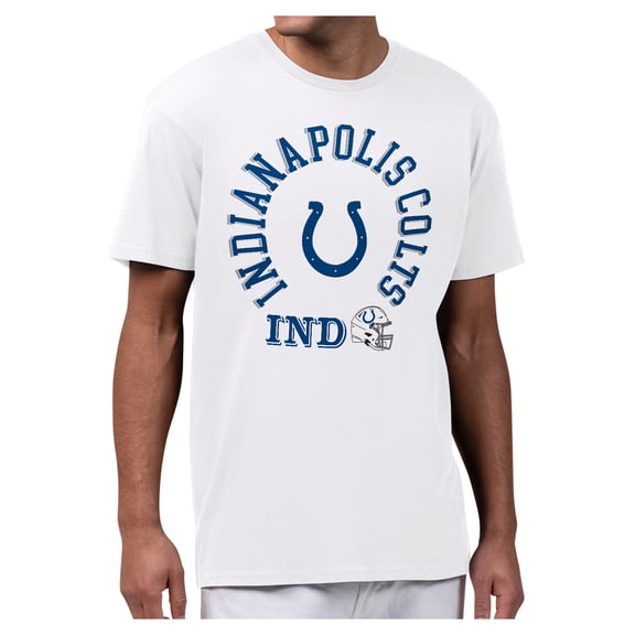Men's Starter White Indianapolis Colts All-Around Fan Graphic T-Shirt
