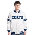 thumbnail image 1 of Men's-Starter  White Indianapolis Colts Scout Full-Snap Varsity Jacket, 1 of 2