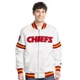 thumbnail image 1 of Men's-Starter  White Kansas City Chiefs Scout Full-Snap Varsity Jacket, 1 of 2