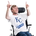 thumbnail image 1 of Men's G-III Sports by Carl Banks  White Kansas City Royals Adaptive Shadow Pitch T-Shirt, 1 of 4