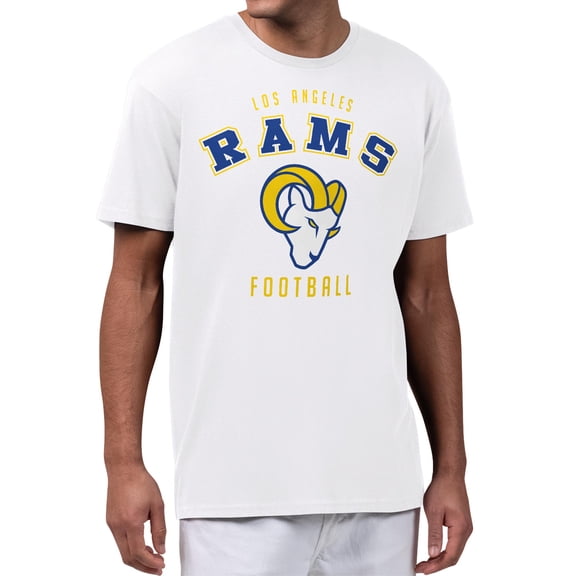 Men's Starter White Los Angeles Rams Logo Graphic T-Shirt
