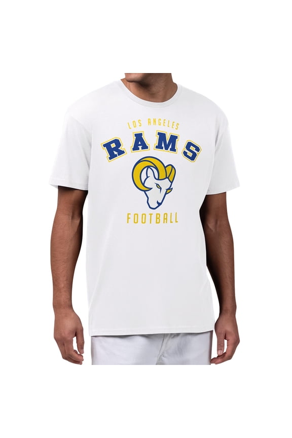 Men's Starter White Los Angeles Rams Logo Graphic T-Shirt
