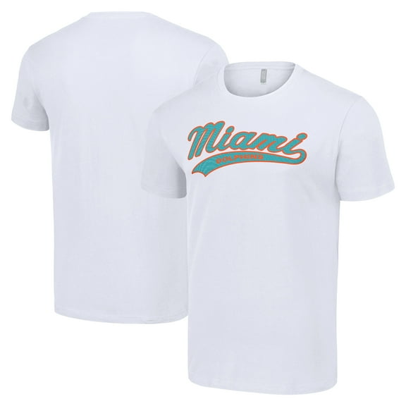 Men's Starter White Miami Dolphins Tailsweep T-Shirt
