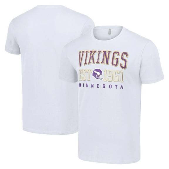 Men's Starter White Minnesota Vikings Throwback Logo T-Shirt