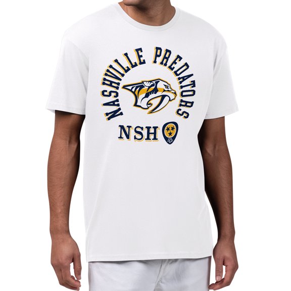 Men's Starter White Nashville Predators All-Around Fan T-Shirt