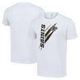 thumbnail image 1 of Men's Starter  White New Orleans Saints Color Scratch T-Shirt, 1 of 3