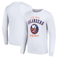 thumbnail image 1 of Men's Starter White New York Islanders Logo Long Sleeve T-Shirt, 1 of 3