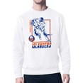 thumbnail image 1 of Men's Starter White New York Islanders Player Grid Fleece Pullover Sweatshirt, 1 of 3
