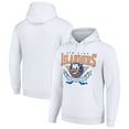 thumbnail image 1 of Men's Starter White New York Islanders Team Logo Graphic Fleece Tri-Blend Pullover Hoodie, 1 of 3