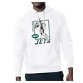 thumbnail image 1 of Men's-Starter  White New York Jets Tri-Blend Pullover Hoodie, 1 of 2
