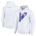 thumbnail image 1 of Men's Starter  White New York Rangers Color Scratch Fleece Pullover Hoodie, 1 of 3