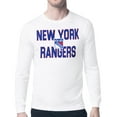 thumbnail image 1 of Men's Starter White New York Rangers Mesh Look Team Name Long Sleeve T-Shirt, 1 of 2