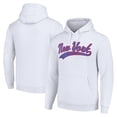 thumbnail image 1 of Men's Starter White New York Rangers Tailsweep Fleece Tri-Blend Pullover Hoodie, 1 of 3