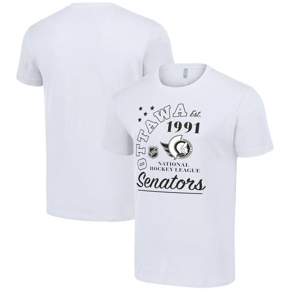 Men's Starter  White Ottawa Senators Arch City Team Graphic T-Shirt