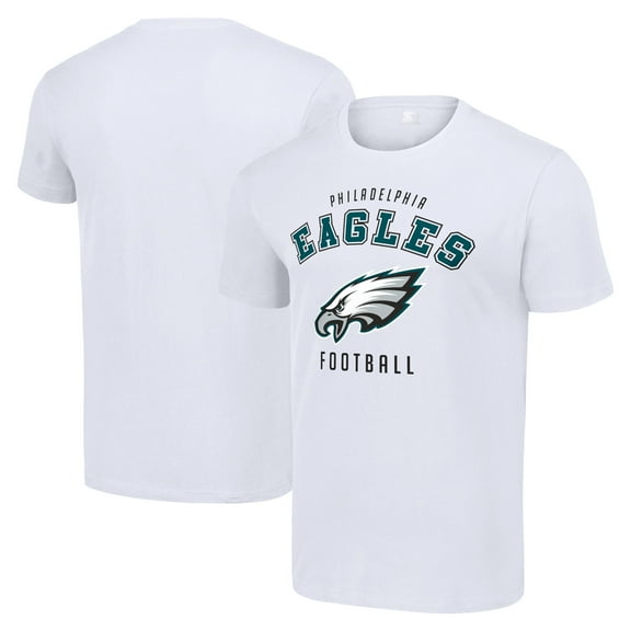 Men's Starter White Philadelphia Eagles Logo T-Shirt