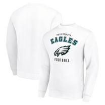 Men's Starter White Philadelphia Eagles Team Logo Pullover Sweatshirt