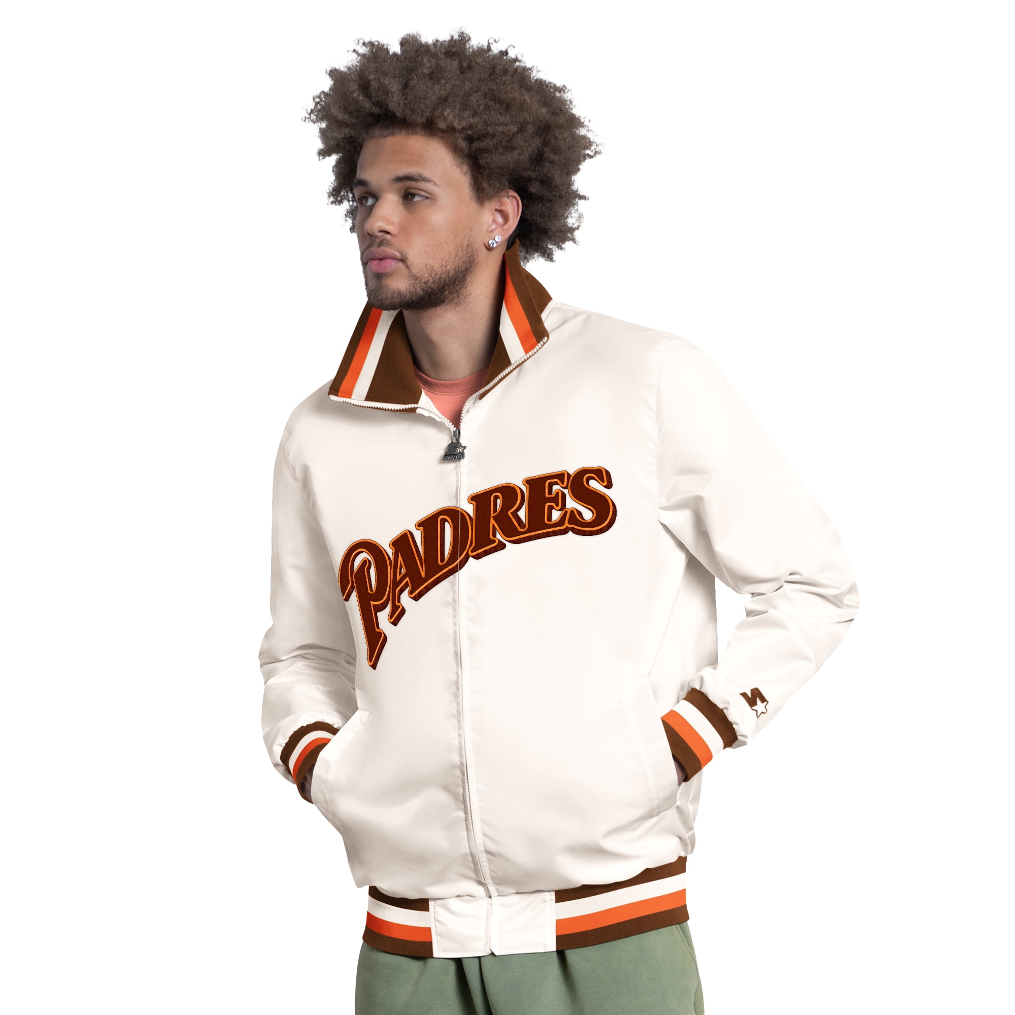 Men's Starter White San Diego Padres The Captain Cooperstown Logo