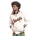 thumbnail image 1 of Men's Starter White San Francisco Giants The Captain Cooperstown Logo Full-Zip Varsity Jacket, 1 of 3