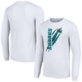 thumbnail image 1 of Men's Starter White San Jose Sharks Color Scratch Long-Sleeve T-Shirt, 1 of 3