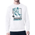 thumbnail image 1 of Men's Starter White San Jose Sharks Player Grid Fleece Pullover Sweatshirt, 1 of 3