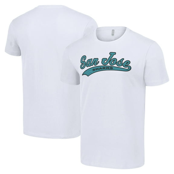 Men's Starter White San Jose Sharks Tailsweep T-Shirt