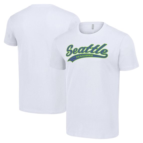 Men's Starter White Seattle Seahawks Tailsweep T-Shirt