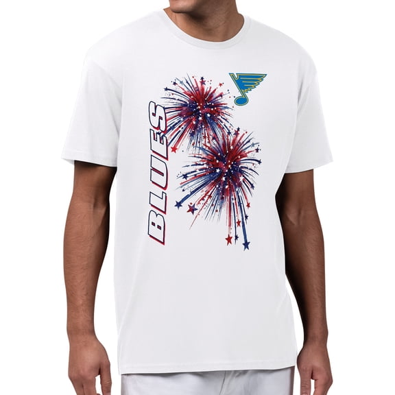 Men's Starter White St. Louis Blues American Sparks T-Shirt