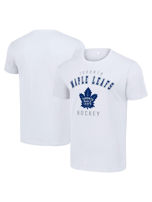 Men's Starter White Toronto Maple Leafs Logo T-Shirt