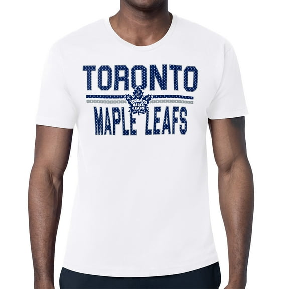 Men's Starter White Toronto Maple Leafs Mesh Look Team Name T-Shirt