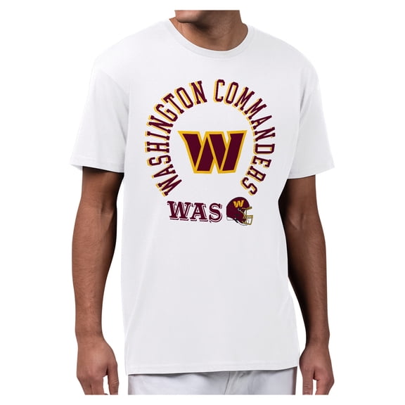 Men's Starter White Washington Commanders All-Around Fan Graphic T-Shirt