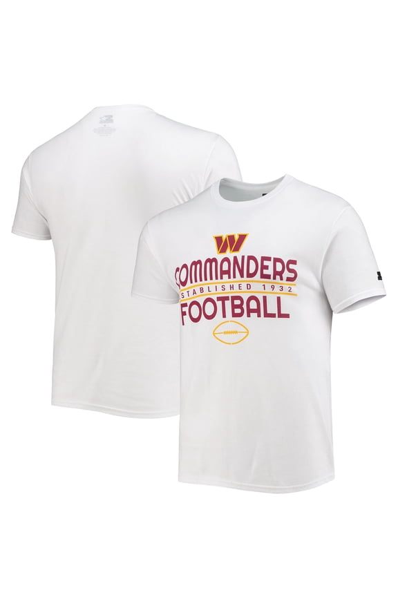Men's Starter White Washington Commanders Prime Time T-Shirt