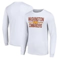 thumbnail image 1 of Men's Starter White Washington Commanders Team Mesh Print Graphic Long Sleeve T-Shirt, 1 of 3