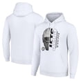 thumbnail image 1 of Men's Starter White Winnipeg Jets Half Helmet Fleece Pullover Hoodie, 1 of 3