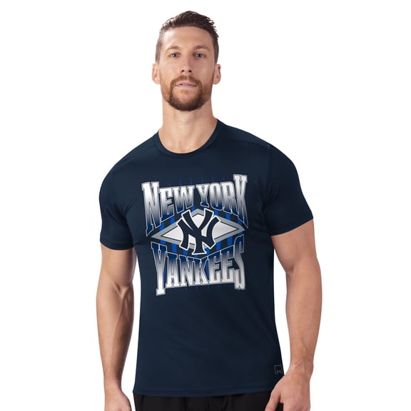 Men's Starter x MSX by Michael Strahan Navy New York Yankees Performance Team Graphic T-Shirt