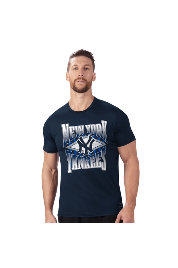 Men's Starter x MSX by Michael Strahan Navy New York Yankees Performance Team Graphic T-Shirt