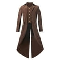 thumbnail image 1 of Men's Steampunk Jacket Vintage Tailcoat Gothic Jackets Renaissance Victorian Frock Coat Halloween Costume Cosplay, 1 of 6
