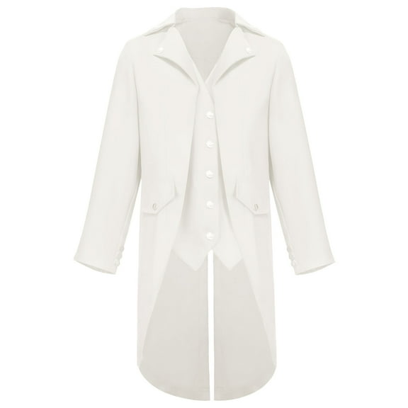 Men's Steampunk Jacket Vintage Tailcoat Gothic Jackets Renaissance Victorian Frock Coat Halloween Costume Cosplay