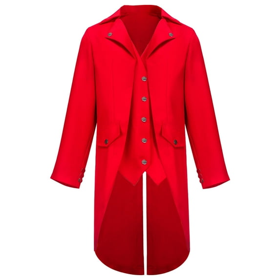 Men's Steampunk Jacket Vintage Tailcoat Gothic Jackets Renaissance Victorian Frock Coat Halloween Costume Cosplay