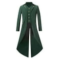 thumbnail image 1 of Men's Steampunk Jacket Vintage Tailcoat Gothic Jackets Renaissance Victorian Frock Coat Halloween Costume Cosplay, 1 of 6