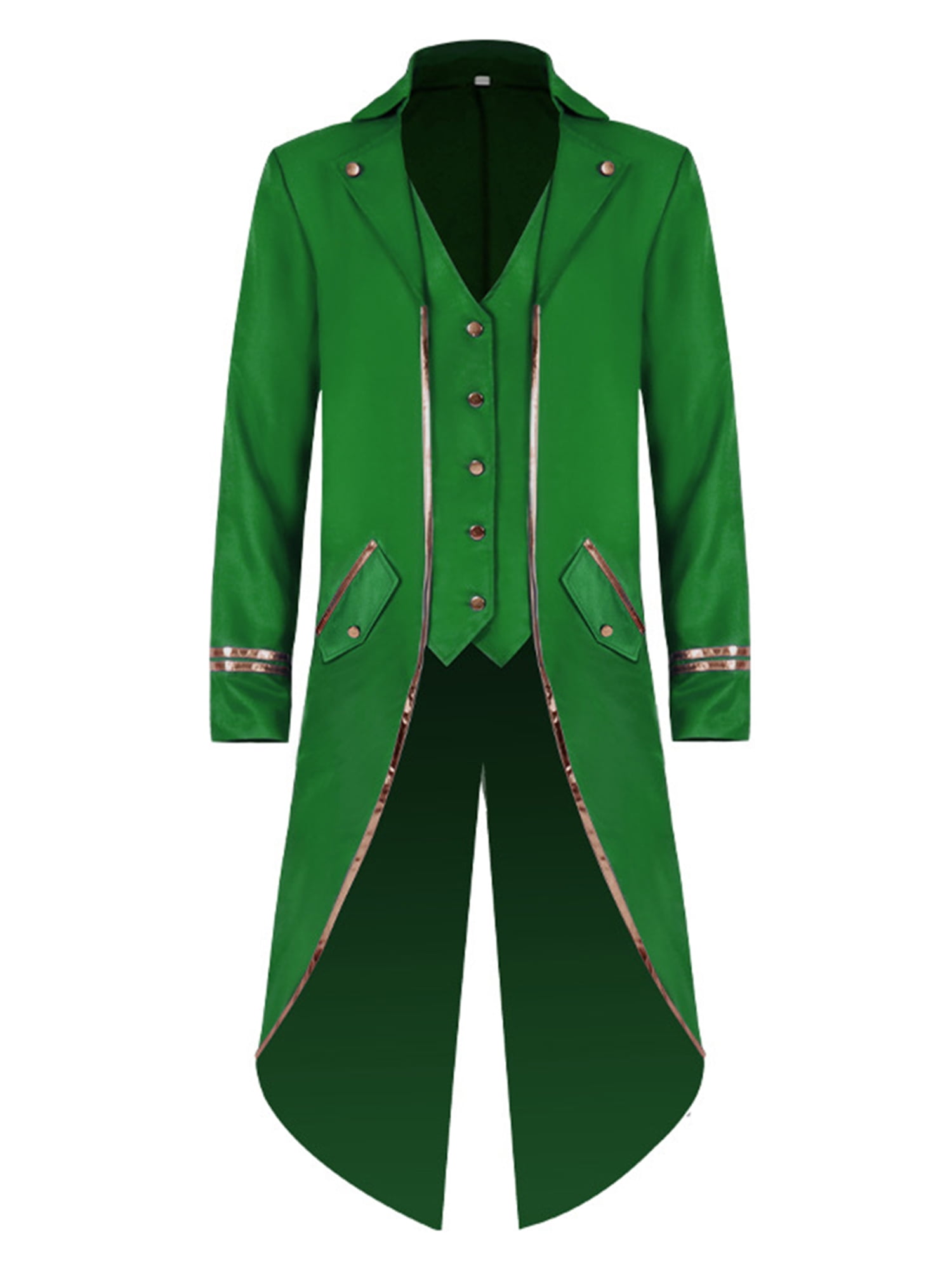 Men's Steampunk Vintage Tailcoat Jacket Gothic Victorian Coat Uniform