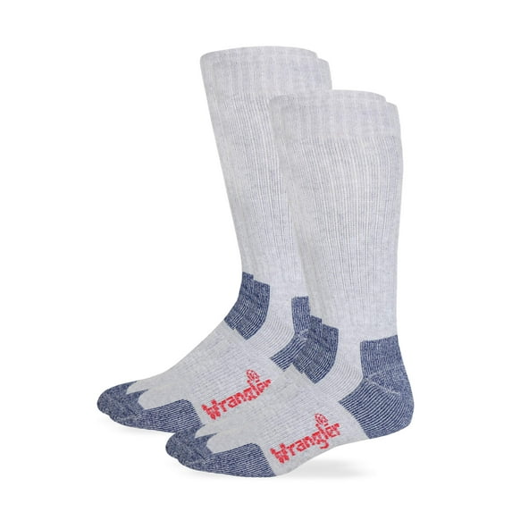 Men's Steel Toe Boot Cushion Ultra-Dri Work Crew Socks 2 Pack