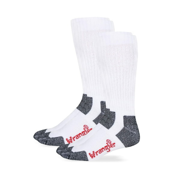 Men's Steel Toe Boot Cushion Ultra-Dri Work Crew Socks 2 Pack