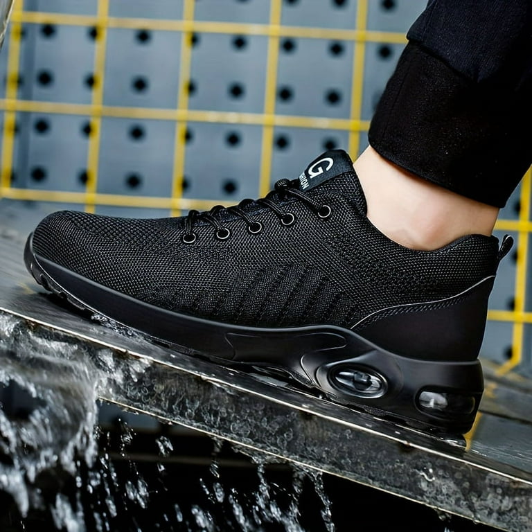 Men s Steel Toe Puncture Proof Anti skid Work Safety Shoes Breathable Industrial Construction Sneakers Walmart
