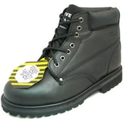 Mens Steel Toe Work Boots 6" Leather Lug Sole Water Resistant Slip /Oil Resistant