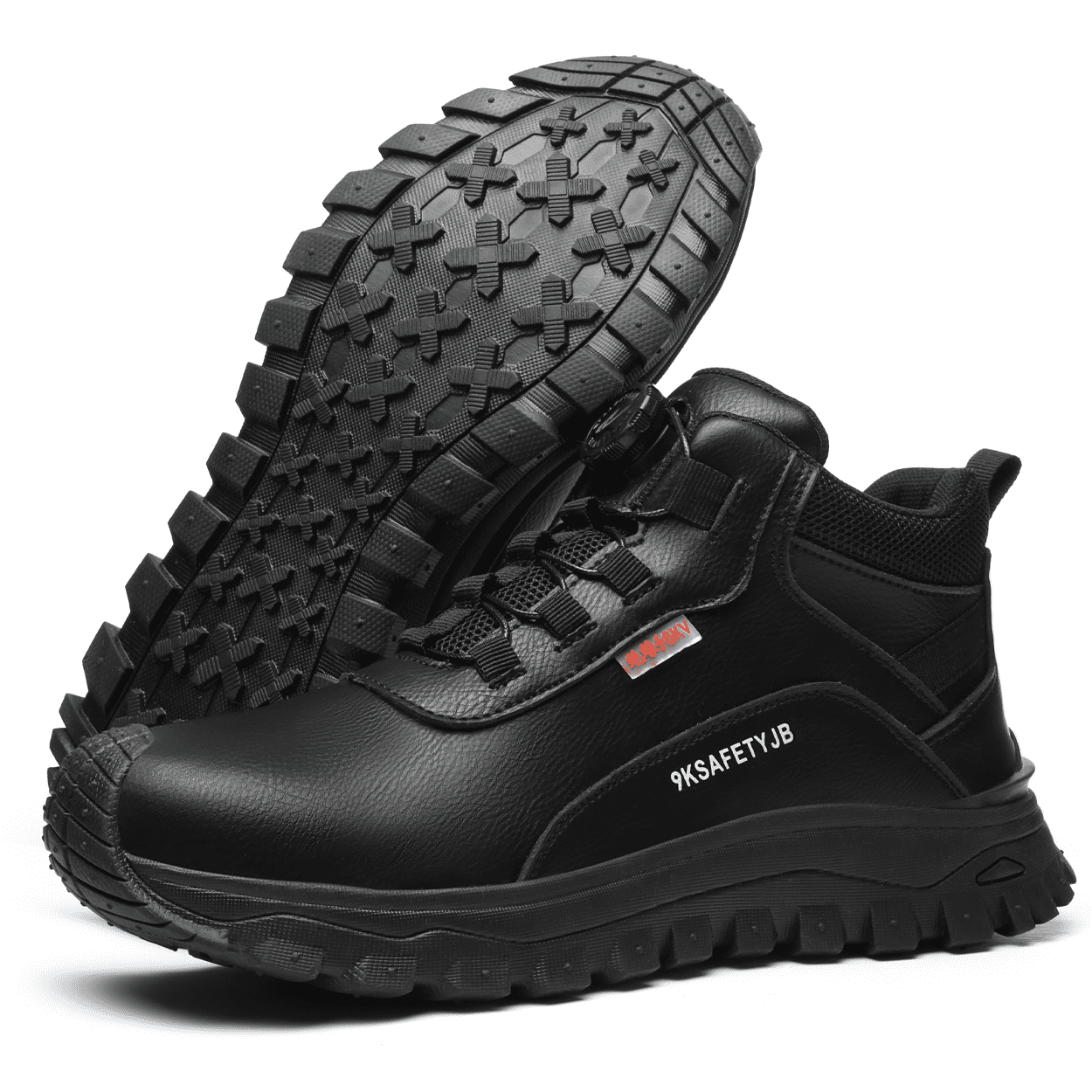 Men's Steel Toe Work Boots, 6KV Insulated Lightweight Anti-Smash Anti ...
