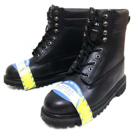 Men's Steel Toe Work Boots 9" Genuine Leather Water Resistant Slip /Oil Resistant