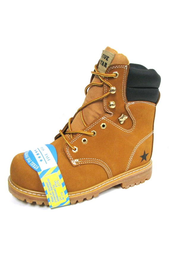 Men's Steel Toe Work Boots 9" Waterproof Nubuck Leather Oil Resistant
