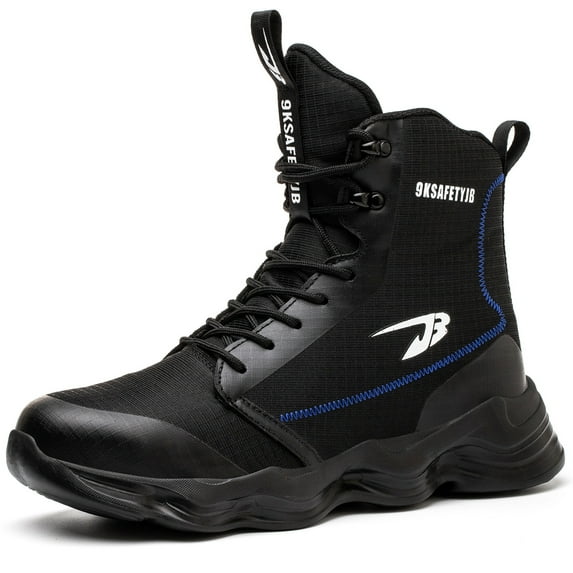 Men's Steel Toe Work Boots Lightweight Non-slip Construction Safety Shoes Anti-pierce Industrial Sneakers