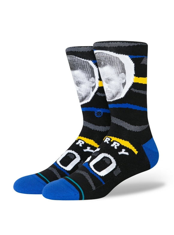Men's Stephen Curry Golden State Warriors Faxed Player Crew Socks