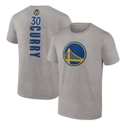 Mens Stephen Curry Heathered Gray Golden State Warriors Playmaker Name & Number T-Shirt